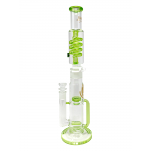 18" High Point Glass Freezable Coil Recycler Water Pipe [PHX456]